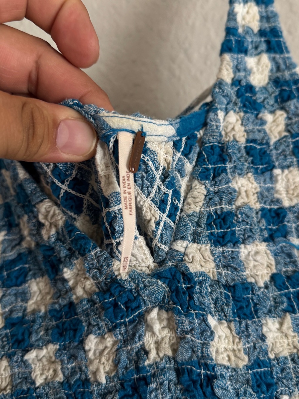 Free People Vera Midi Smocked Gingham Dress - Picture 4 of 4